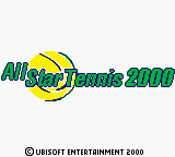 All-Star Tennis 2000 title screen for GameBoy Color